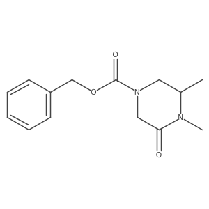 Benzyl 3,4-dimethyl-5-oxopiperazine-1-carboxylate结构式