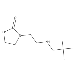 3-[2-(2,2-Dimethylpropylamino)ethyl]-1,3-oxazolidin-2-one结构式
