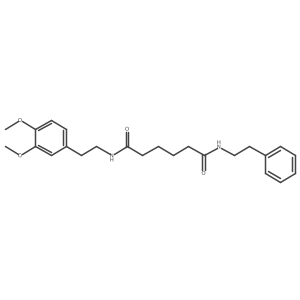N-[2-(3,4-Dimethoxyphenyl)ethyl]-N'-(2-phenylethyl)-hexanediamide结构式