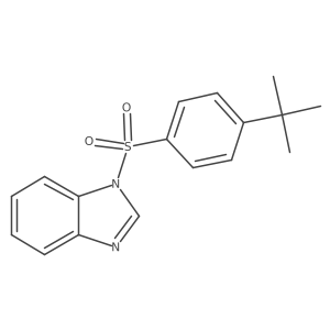 1-[(4-tert-butylphenyl)sulfonyl]-1H-benzimidazole Structure
