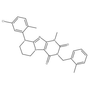9-(5-chloro-2-methylphenyl)-1-methyl-3-(2-methylbenzyl)-6,7,8,9-tetrahydropyrimido[2,1-f]purine-2,4(1H,3H)-dione Structure