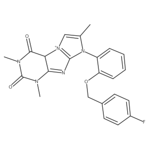 8-{2-[(4-fluorophenyl)methoxy]phenyl}-1,3,7-trimethyl-1H,2H,3H,4H,8H-imidazo[1,2-g]purine-2,4-dione结构式