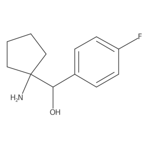 (1-Aminocyclopentyl)(4-fluorophenyl)methanol结构式
