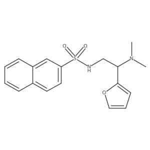 N-[2-(dimethylamino)-2-(furan-2-yl)ethyl]naphthalene-2-sulfonamide结构式