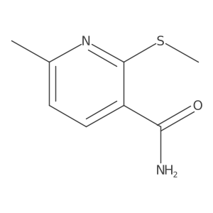 3-Pyridinecarboxamide, 6-methyl-2-(methylthio)- Structure