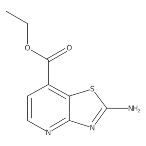 Thiazolo[4,5-b]pyridine-7-carboxylic acid,2-amino-,ethyl ester结构式