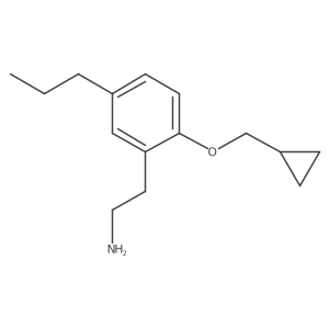 2-(Cyclopropylmethoxy)-5-propylbenzeneethanamine结构式