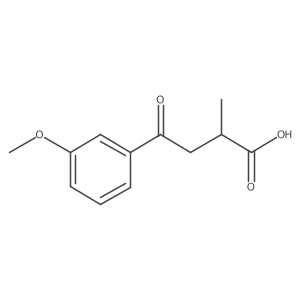 2-Methyl-4-oxo-4-(3'-methoxyphenyl)butyric acid Structure
