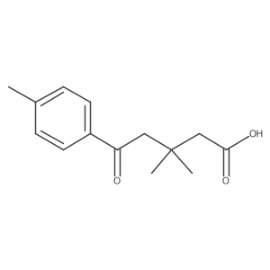 3,3-Dimethyl-5-(4-methylphenyl)-5-oxopentanoic acid Structure