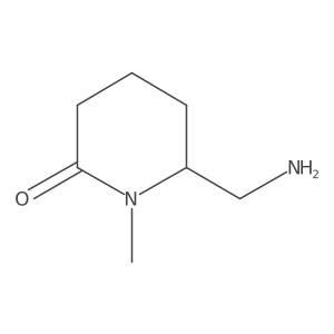 6-(Aminomethyl)-1-methylpiperidin-2-one Structure