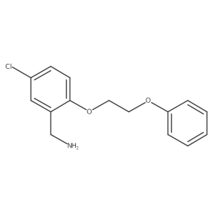 5-Chloro-2-(2-phenoxyethoxy)benzenemethanamine Structure