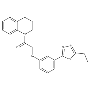 2-[3-(5-Ethyl-1,3,4-oxadiazol-2-yl)phenoxy]-1-(1,2,3,4-tetrahydroquinolin-1-yl)ethan-1-one结构式