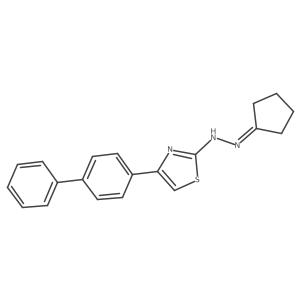 Cyclopentanone, 2-(4-[1,1a(2)-biphenyl]-4-yl-2-thiazolyl)hydrazone结构式