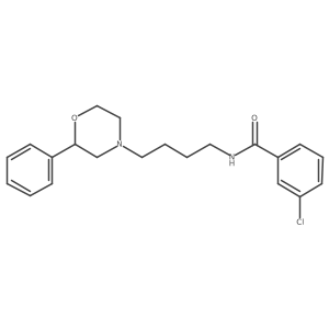 3-chloro-N-[4-(2-phenylmorpholin-4-yl)butyl]benzamide结构式