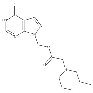 Allopurinol,1,N,N-dipropylglycyloxymethyl-结构式