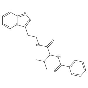 N-(3-methyl-1-oxo-1-{[2-([1,2,4]triazolo[4,3-a]pyridin-3-yl)ethyl]amino}butan-2-yl)benzamide Structure