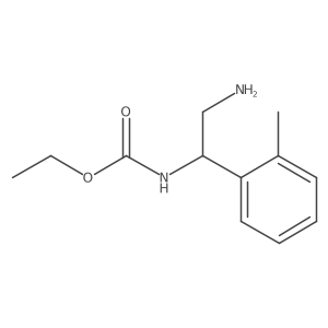 ethyl N-[2-amino-1-(2-methylphenyl)ethyl]carbamate结构式