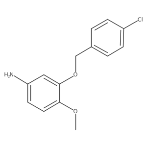 3-[(4-Chlorophenyl)methoxy]-4-methoxybenzenamine Structure