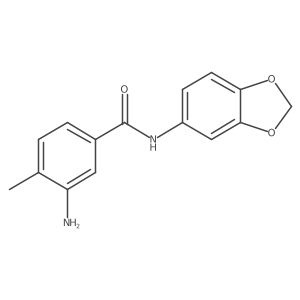 3-Amino-N-(benzo[d][1,3]dioxol-5-yl)-4-methylbenzamide Structure