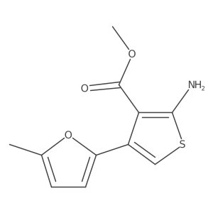 Methyl 2-amino-4-(5-methylfuran-2-yl)thiophene-3-carboxylate结构式
