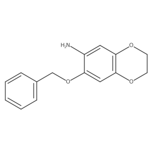 7-(Benzyloxy)-2,3-dihydro-1,4-benzodioxin-6-amine Structure