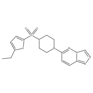 1-[(5-Ethylthiophen-2-yl)sulfonyl]-4-{[1,2,4]triazolo[4,3-b]pyridazin-6-yl}piperazine Structure