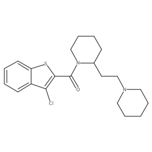 1-(3-Chloro-1-benzothiophene-2-carbonyl)-2-[2-(piperidin-1-yl)ethyl]piperidine Structure
