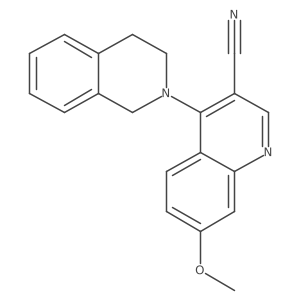 4-(3,4-dihydroisoquinolin-2(1H)-yl)-7-methoxyquinoline-3-carbonitrile Structure