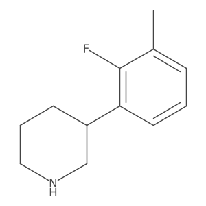 3-(2-Fluoro-3-methylphenyl)piperidine结构式