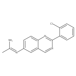 n-[2-(2-Chlorophenyl)quinazolin-6-yl]acetamidine Structure