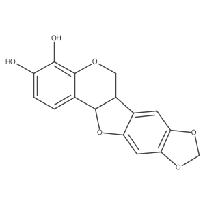 3,4-Dihydroxy-8,9-methylenedioxypterocarpan结构式