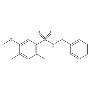 N-benzyl-5-methoxy-2,4-dimethylbenzenesulfonamide Structure