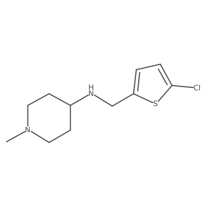 N-((5-chlorothiophen-2-yl)methyl)-1-methylpiperidin-4-amine结构式