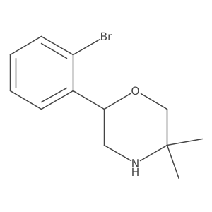 2-(2-Bromophenyl)-5,5-dimethylmorpholine结构式