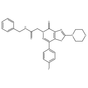 N-benzyl-2-(7-(4-fluorophenyl)-2-morpholino-4-oxothiazolo[4,5-d]pyridazin-5(4H)-yl)acetamide Structure
