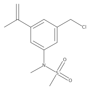 N-(3-(chloromethyl)-5-(prop-1-en-2-yl)phenyl)-N-methylmethanesulfonamide结构式