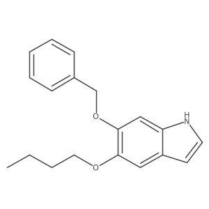 6-(Benzyloxy)-5-butoxy-1H-indole结构式