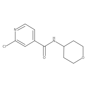 2-Chloro-N-(tetrahydro-2H-pyran-4-yl)-4-pyridinecarboxamide Structure