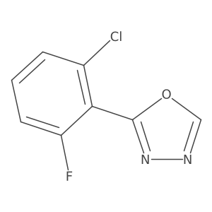 2-(2-Chloro-6-fluorophenyl)-1,3,4-oxadiazole结构式