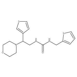 1-(2-Morpholino-2-(thiophen-3-yl)ethyl)-3-(thiophen-2-ylmethyl)urea Structure