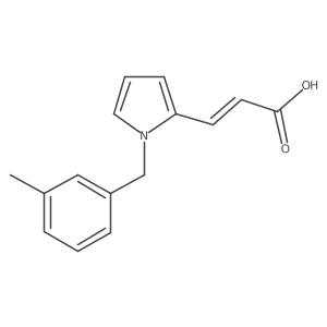 (2E)-3-[1-(3-Methylbenzyl)-1H-pyrrol-2-yl]acrylic acid Structure
