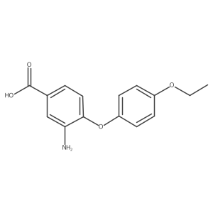 3-Amino-4-(4-ethoxyphenoxy)benzoic acid Structure