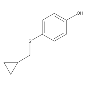 4-[(Cyclopropylmethyl)sulfanyl]phenol结构式