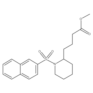 Methyl 1-(2-naphthalenylsulfonyl)-2-piperidinebutanoate Structure