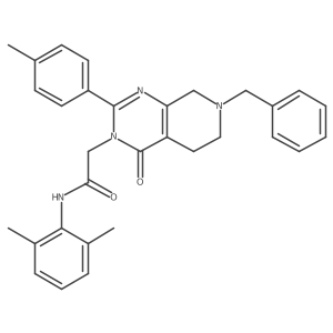 2-[7-benzyl-2-(4-methylphenyl)-4-oxo-3H,4H,5H,6H,7H,8H-pyrido[3,4-d]pyrimidin-3-yl]-N-(2,6-dimethylphenyl)acetamide Structure
