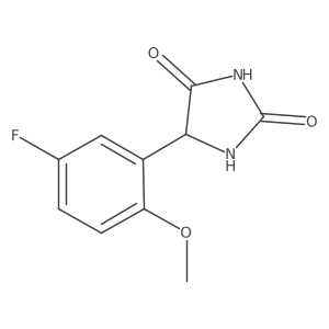 5-(5-Fluoro-2-methoxyphenyl)imidazolidine-2,4-dione Structure