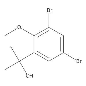 2-(3,5-Dibromo-2-methoxyphenyl)propan-2-ol Structure