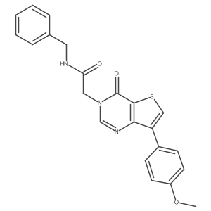 N-benzyl-2-[7-(4-methoxyphenyl)-4-oxothieno[3,2-d]pyrimidin-3(4H)-yl]acetamide Structure