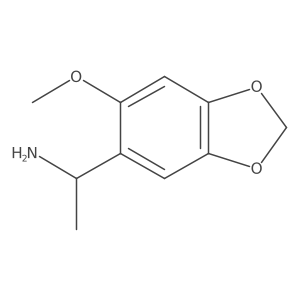 (1S)-1-(6-methoxy-1,3-dioxaindan-5-yl)ethan-1-amine结构式