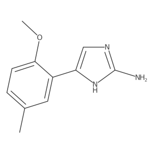 5-(2-methoxy-5-methylphenyl)-1H-imidazol-2-amine结构式